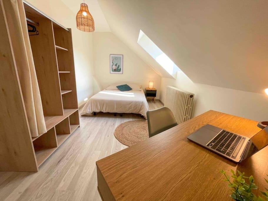 4 Chambres - Grande Maison - Parking - Jardin Amiens Luaran gambar